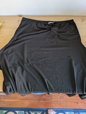 Ricki's Black A-Line Twist-Front Skirt